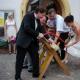 Encontro com convidados no segundo dia de casamento (4 opções) Cenário de casamento no 2º dia para ciganos
